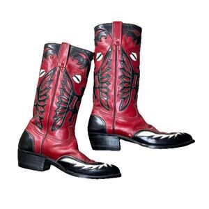 Vintage Yamzon Hand Made Sancho Eagle Boots Custom Leather